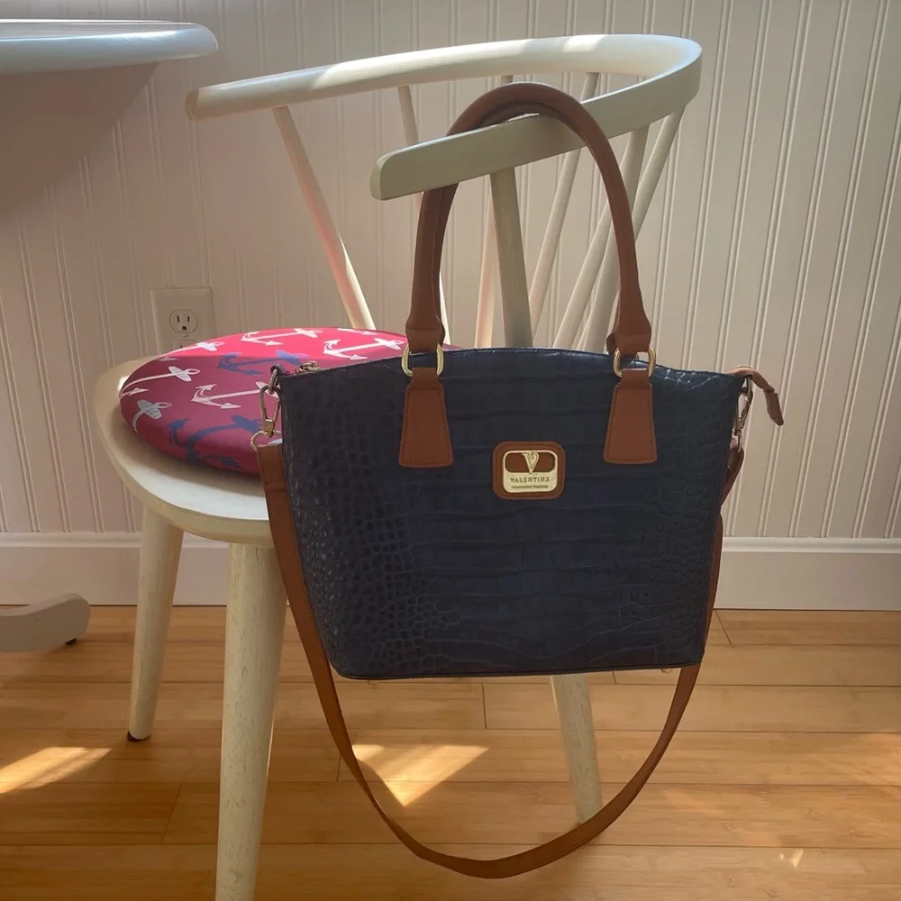 Valentina leather satchel